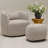 Ashlie Bouclé Swivel Barrel Chair - Taupe Modern Swivel Chair | Swivel Accent Chairs | Kinwell Furniture | Swivel Armchairs